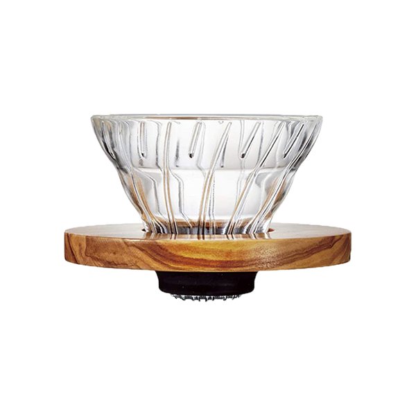 V60 Glass Dripper Wood 01 - Better Buzz Coffee