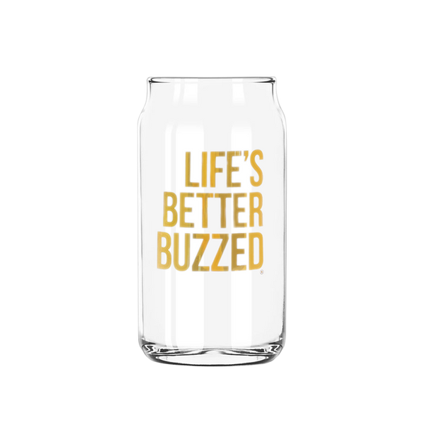 "Life's Better Buzzed" Glass Can - Better Buzz Coffee