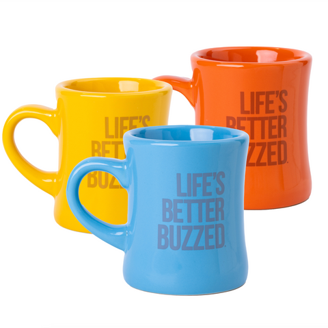 Life's Better Buzzed 10oz Diner Mug