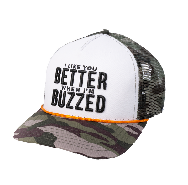 I Like You Better Camo Trucker
