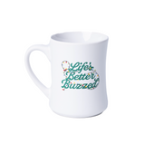 White LBB Lights Holiday Mug